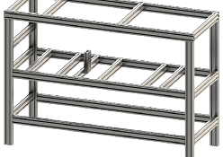 Frame aluminium profile